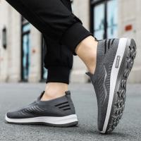 Zapatos Casuales Para Hombre Transpirables Zapatillas De Correr Y Caminar Ligeros Slip on Para Pareja Talla 44 Material Superior De Malla - details 25
