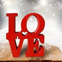 Adornos De Letras Para Día De San Valentín "AMOR" Decoración Para El Hogar Y Bares Regalo De Artesanía Para El Escritorio Decoración De Fiesta Proporciones De Imagen - details 19