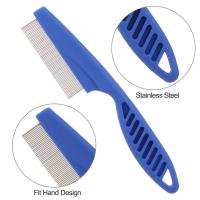 Peine Para Mascotas 6 Piezas/Automóvil Herramienta De Aseo Para Perros Y Gatos Elimina Piojos Y Alienta Cabello Fino - details 1