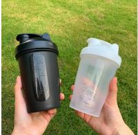 Botella De Deporte Shaker Para Proteína De Mantequilla Con Mezclador De Acero Inoxidable Plástico Libre De BPA Botella De Bebida Portátil Para Gimnasio Y Exterior 400ml - details 6