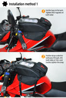 Bolsa Impermeable Para Motocicleta Motocentric Magnética Portátil Con Navegación Universal Bolsa De Tanque De Combustible Para Motocicleta Material De Nylon Oxford Y 1200D - details 11