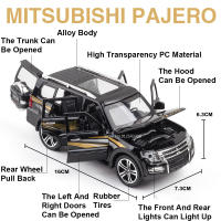MITSUBISHI PAJERO De 1/32 En Aleación Modelo De Coche SUV Simulación Con Neumáticos De Goma Puertas Abrejanelas Juguetes Para Niños - details 1