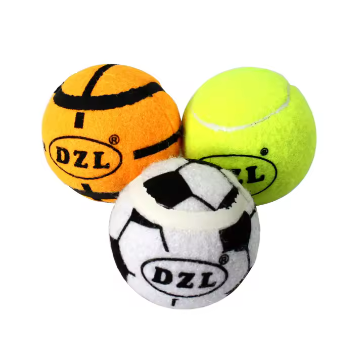 SMELL & SMILE Pelotas de Tenis de Entrenamiento para Jugar Pelotas de Tenis para Perros 6.35cm Ideales para Lanzador de Pelotas 3PCS - 1