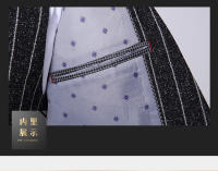 Traje De Tres Piezas Para Hombre Con Rayas Y Cuadros Chaqueta Con Cuello En V Pantalones Elegantes Para Ocasiones Casuales Y De Negocios - details 31