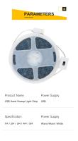 Tira De Luces LED 1-5M Control Por Gestos DC 5V USB 60 LEDs/m Luz De Fondo Dimmer Sensor No Aquecida Para TV Cocina Armario - details 9