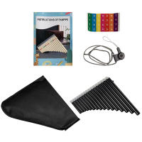Flute De Pan Con 16 Tubos En Llavera G-A2 Instrumento De Viento Tradicional Chino De Abeto Con Bolsa De Transporte - details 15