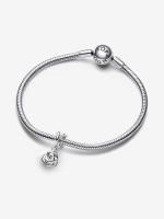 Pandora - Charm Colgante Rosa en Flor-Plata de Lei - details 4