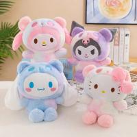 Muñeco De Peluche Sanrio 25Cm Kuromi Mymelody Cinnamorol Kawaii Regalo De Navidad Decoración Suave Y Almohada Juguete De Anime - details 0