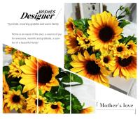 Arreglo De Girasoles Artificiales En Lienzo Para Decoración De Bodas Cumpleaños Fiesta Hogar Regalo De Aniversario Decoración De Casa - details 6