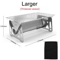 Mini Barbacoa Portátil Doblete Para Camping Y Exteriores Grill De Carbono Desmontable Para 2-3 Personas Con Dispositivo De Seguridad - details 1