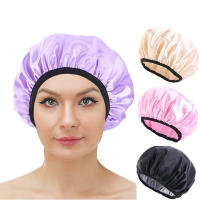 Gorro De Ducha Para Mujer Ajustable Y Reutilizable De Doble Capa Impermeable Interior De EVA Exterior Resistente Al Agua - details 0