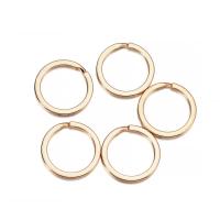 Lote De 10 Llaveros Redondos De Metal 25 28 30mm Color Oro Para DIY Joyería Findings Accesorios Conectores Llavero DIY Para Joyería - details 5