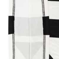 Vestido Maxi Para Mujer Elegante Y Casual En Negro Y Blanco Patchwork Slim De Poliéster Para Otoño Moda Streetwear - details 12