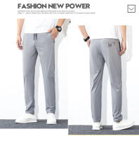 Pantalones Deportivos Y Casuales Para Hombre 2024 Primavera/Verano Cómodos Transpirables Secado Rápido Moda Pantalones Elásticos Casual - details 10