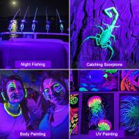 1/2PCS Lámpara De Infrarrojo LED Recargable Para Fiesta Disco Escenario Exterior IP66 Luz Negro UV Para Navidad - details 11