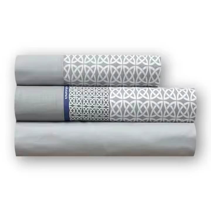 Juego De Sábanas Atenas Gris Paduana, 100% Algodón, 144 Hilos, Tacto Suave, No Hace Bolitas, Antipilling, Para Camas De 90, 105, 135, 150, 160 y 180 - 1