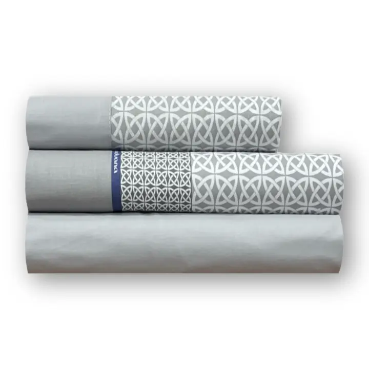 Juego De Sábanas Atenas Gris Paduana, 100% Algodón, 144 Hilos, Tacto Suave, No Hace Bolitas, Antipilling, Para Camas De 90, 105, 135, 150, 160 y 180 - 1