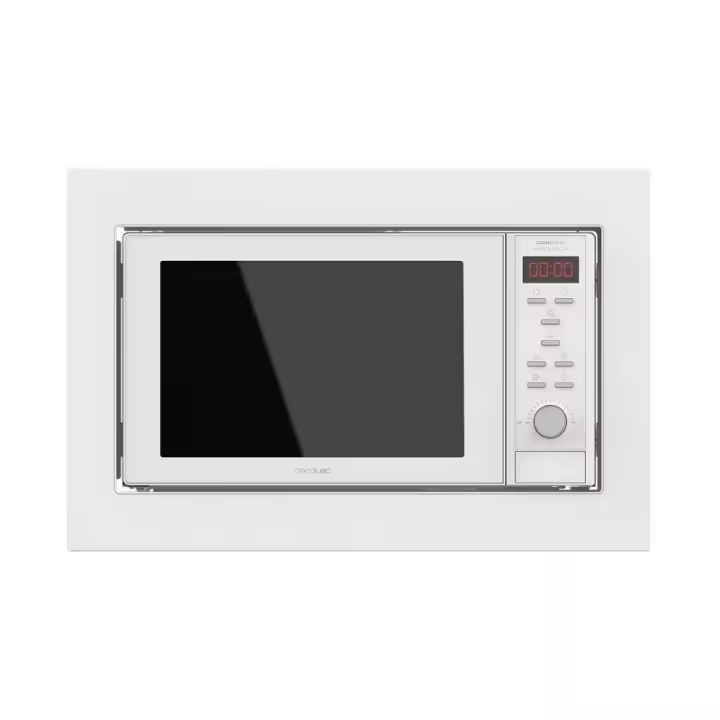 Microondas encastrable cecotec grandheat 2350 built-in/ 900w/ capacidad 23l/ función grill/ blanco - 1