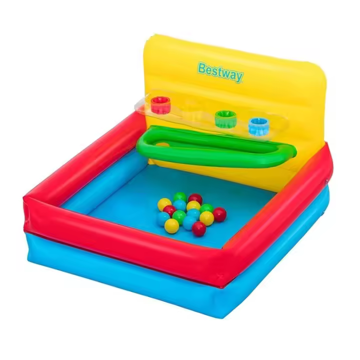 Bestway Piscina Hinchable Infantil Juegos con Bolas 104x94x61 cm +2 Años Jardin 52546 - 1