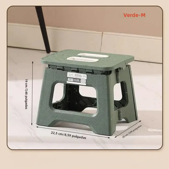 Pequeño Taburete Portátil Para Exterior-Silla De Plástico Gruesto Y Banqueta Para Adultos Y Niños Muebles De Jardín Modernos Para Playa - 1