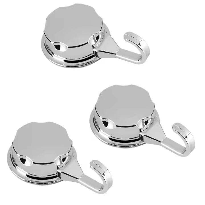 Gancho de ventosa de vacío para toalla, colgador de pared Abs para el Hogar, baño, cocina, bata y Loofah, 3 unidades - 1