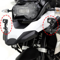 Soporte De Faro De Luces De Aluminio Para Manillar De Motocicleta 17-22 Mm 7/8" Compatible Con Cafe Racer Bobber Iluminación Para Vehículos - details 4