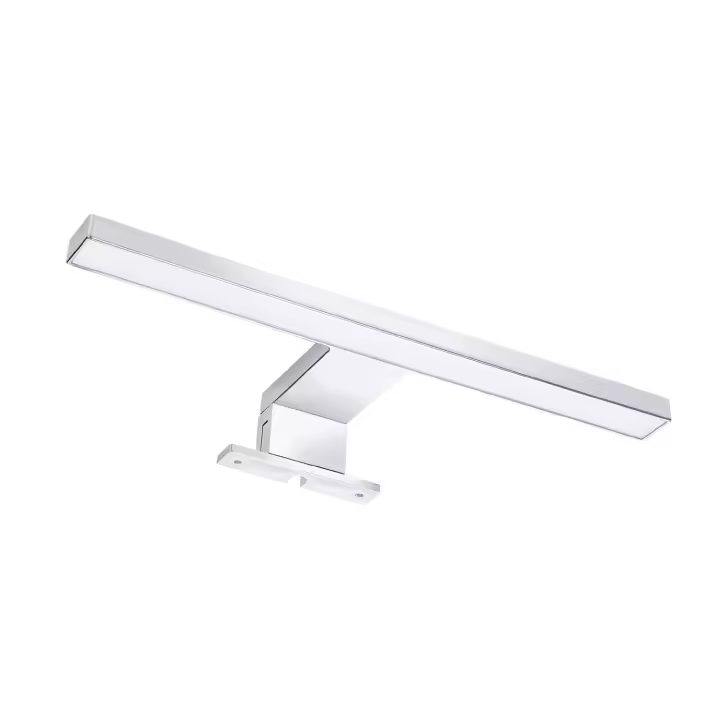 Ledkia Aplique Espejo Baño 5W Plata Carl - Diseño Moderno y Resistente a la Humedad - 1