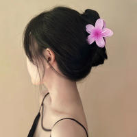 Pinza Para El Pelo De Moda Con Flores De Huevo Estilo Bohemio Para Mujeres Accesorios De Pelo Para Vacaciones En La Playa Gran Pinza Para El Pelo Para Niñas - details 7