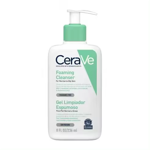CERAVE GEL LIMPIADOR ESPUMOSO 236 ML - 1