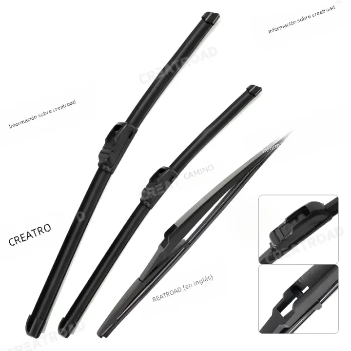 Limpiaparabrisas Delantero Y Trasero Para Hyundai Tucson TL 2016-2020 Cepillos De Ventanas Del Parabrisas 26\"16\"14\" Material ABS Semi-Rígido De Alta Calidad - 1