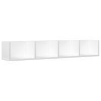 vidaXL Mueble de pared madera de ingeniería 99x18x16,5 cm Blanco, Negro, Roble Sonoma Mueble Almacenaje Estantería para Oficina, Estudio, Dormitorio Estantería/Librería/ mueble de Almacenamiento - details 0