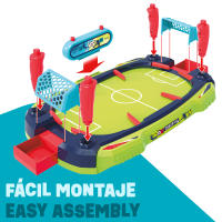CB Games - Pinball de fútbol infantil, para 2 jugadores, con pulsadores, marcador de puntos, con recoge pelotas, juegos de mesa, para niños, +5 años - details 5
