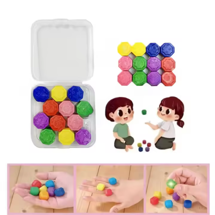 Juego Tradicional Coreano Gonggi De 12 Piezas Juego De Piedras De Jack Para Ejercicio Divertido Y Alivio Del Estrés Colorido Juguete Para Todas Las Edades - 1