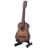 Guitarra De Madera Miniatura Con Soporte Decoración Moderna Simplicidad Para Escritorio Del Hogar Opciones De Tamaño 10cm Y 14cm - details 6