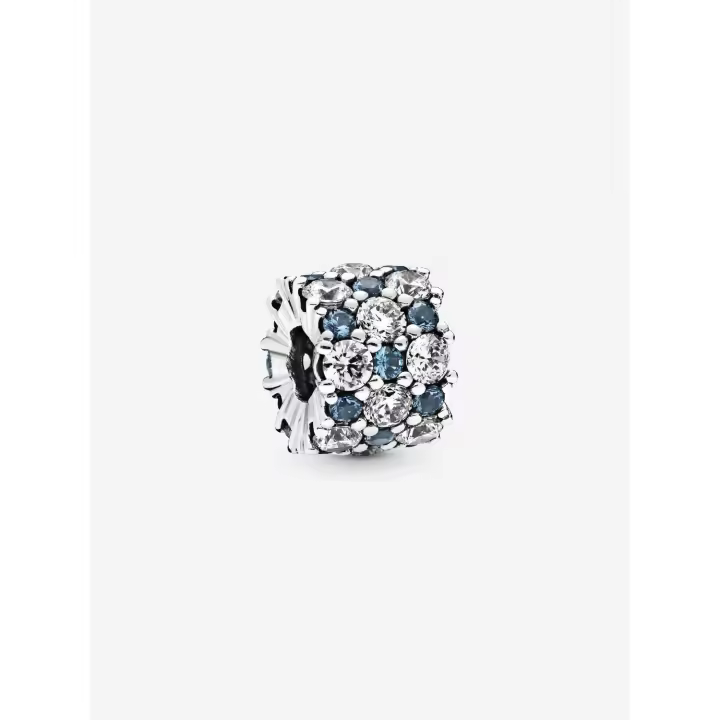Pandora - Charm de Brillo Azul y Transparent-Plata de Lei - 1