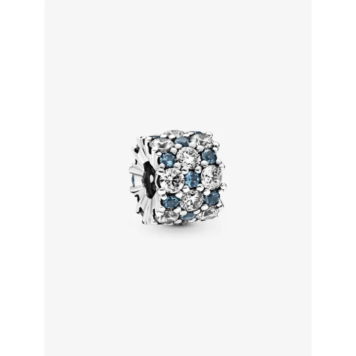 Pandora - Charm de Brillo Azul y Transparent-Plata de Lei - 1