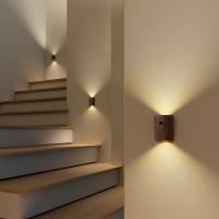 Luz Nocturna De Sensor De Movimiento LED Recargable Con Batería Para Madera Perfecta Para Pasillo Attic Closet Iluminación De Interiores Moderna USB - details 0