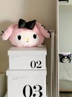 Muñeca De Peluche Kawaii Kuromi Y My Melody 35X26Cm Sanrio Suave Para Decoración De Sofa Dormitorio Regalos Para Niñas - details 4