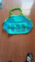 Bolsa de malla de playa de verano para niños, bolsa de almacenamiento de juguetes de gran tamaño, bolsa de playa de malla para herramientas de excavación de arena, bolsa de playa de rejilla - details 5