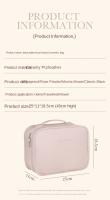 Bolso De Maquillaje De Cuero PU Capacidad Grande Doble Capa Transparente Organizador De Cosméticos Lujo Para Mujeres Viaje Esencial - details 5