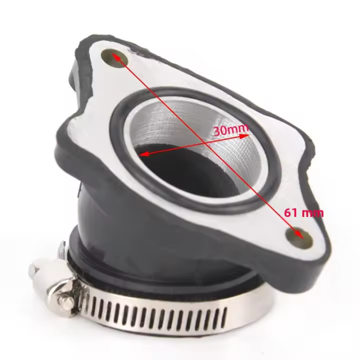 Tubo De Admisión De Carburador 30mm Para ATV Motocross Bicicleta De Montaña Karts Pieza De Repuesto De Alta Calidad - 1