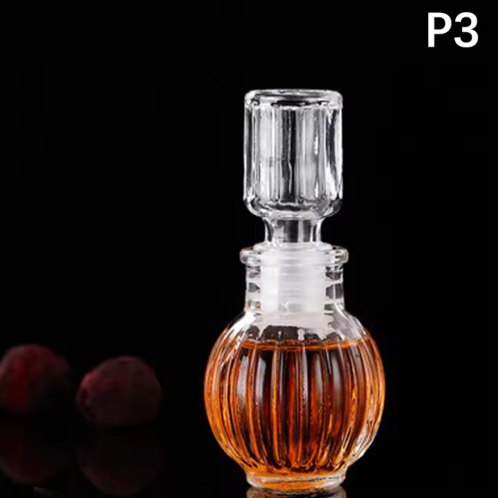 Botella De Licor Mini 50ml Para Whisky Con Tapa De Tornillo Jarra De Perfume Y Miel Hecha a Mano Regalo Para Bodas Y Fiestas - 1