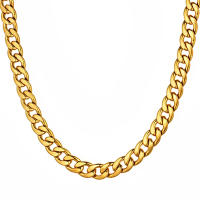 Collar De Cadena Cubana Punk Para Hombre Color Oro Acero Inoxidable Cadenas Pesadas Moda Fiesta Regalo Medidas 12mm 55cm/60cm/71cm - details 0