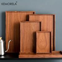 1PCS Cajita De Almacenamiento Rectangular De Madera Retro Para Comida Y Té En Hotel Servicio De Mesa Ecológico Japones Estilo - details 0