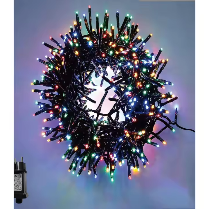 Guirnalda Luces Led de Navidad PLUS HOME 1000 LED 6m Cable Verde IP44 Impermeable - Ambiente Romántico - 1