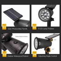 9 Spotlights Solares LED Para Exterior IP65 Impermeables Luz De Punto Ajustable Para Jardín Patio Entrada Decoración De Vivero - details 4