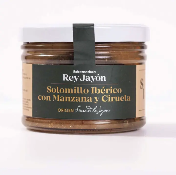 Solomillo ibérico asado con manzana y ciruelas. Peso neto aproximado 400grs. Solomillo ibérico asado con salsa de manzanas y ciruelas. - 1
