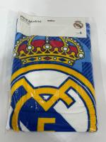 Toalla Playa Piscina infantil Real Madrid Franja Blanca Oficial 70x140cm de microfibra para niños - details 3