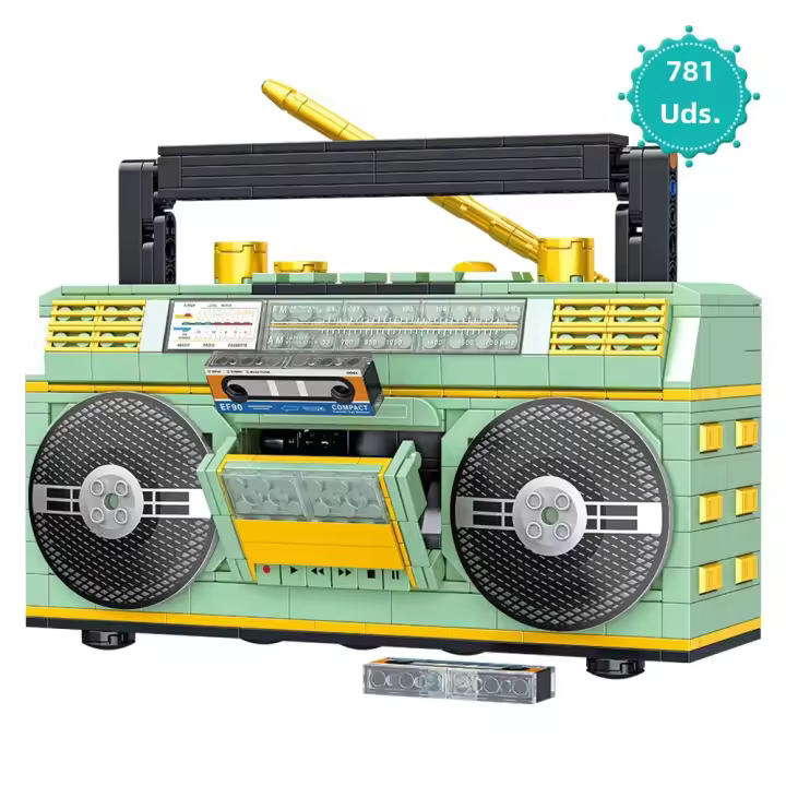 Set De Bloques De Construcción Retro Radio Clásica 781PCS Juguetes Creativos Para Adultos Y Niños Mostrador De Música Vintage Regalo Único - 1