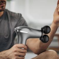 Pistola de masaje muscular de doble punta, 6 modos de intensidad, pistola masajeadora fascial gun con dos cabezales, recargable y larga duracion. Don Feliz - details 2